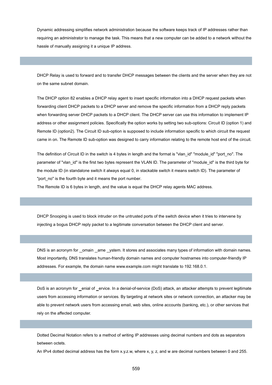 PLANET XGSW-28040 User Manual | Page 559 / 574