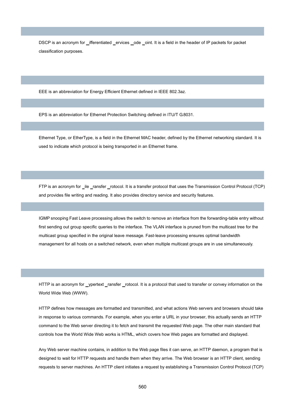 PLANET XGSW-28040 User Manual | Page 560 / 574