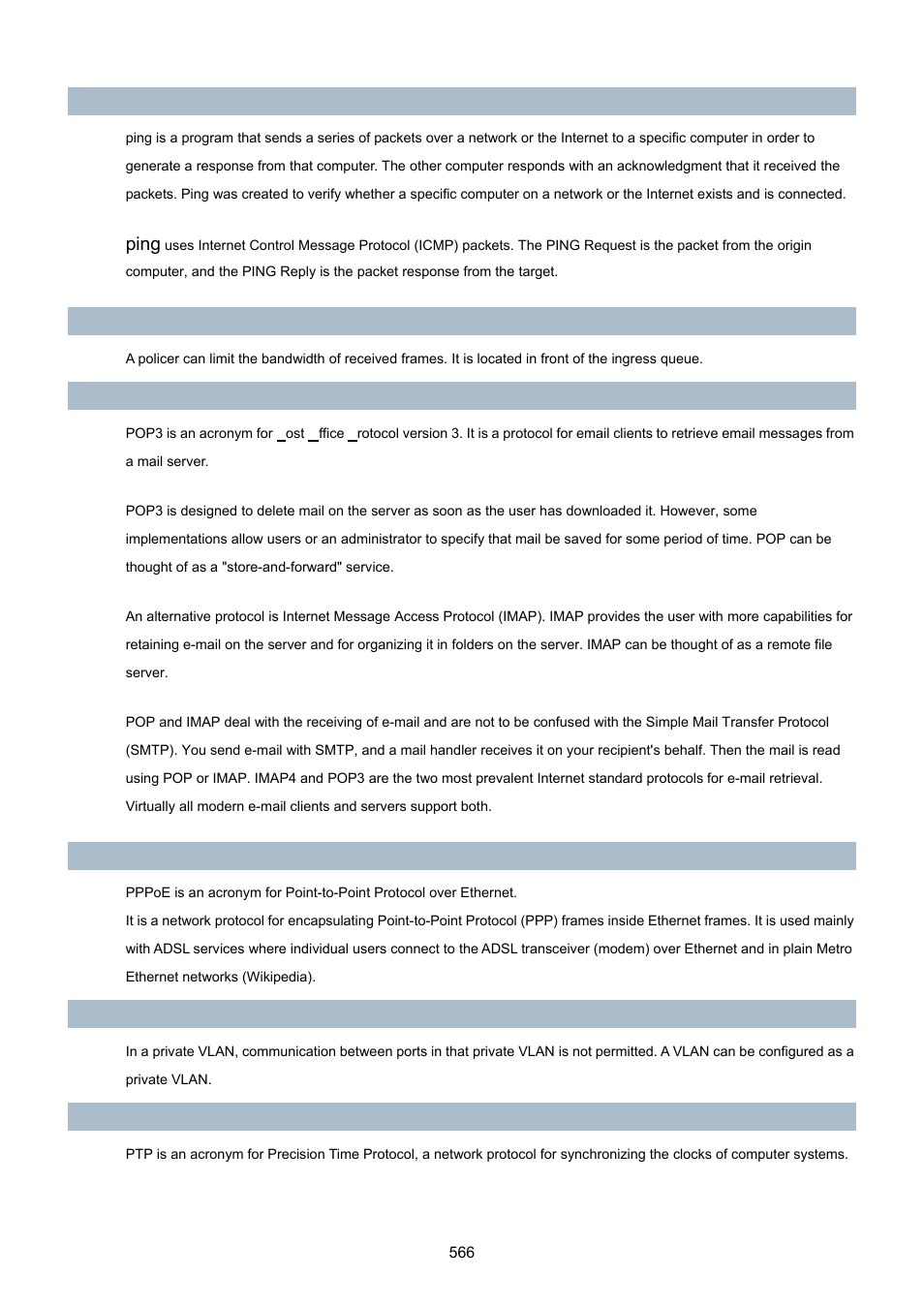 Ping | PLANET XGSW-28040 User Manual | Page 566 / 574