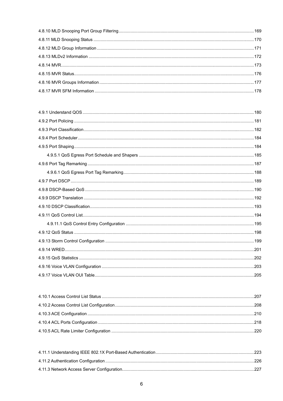 PLANET XGSW-28040 User Manual | Page 6 / 574