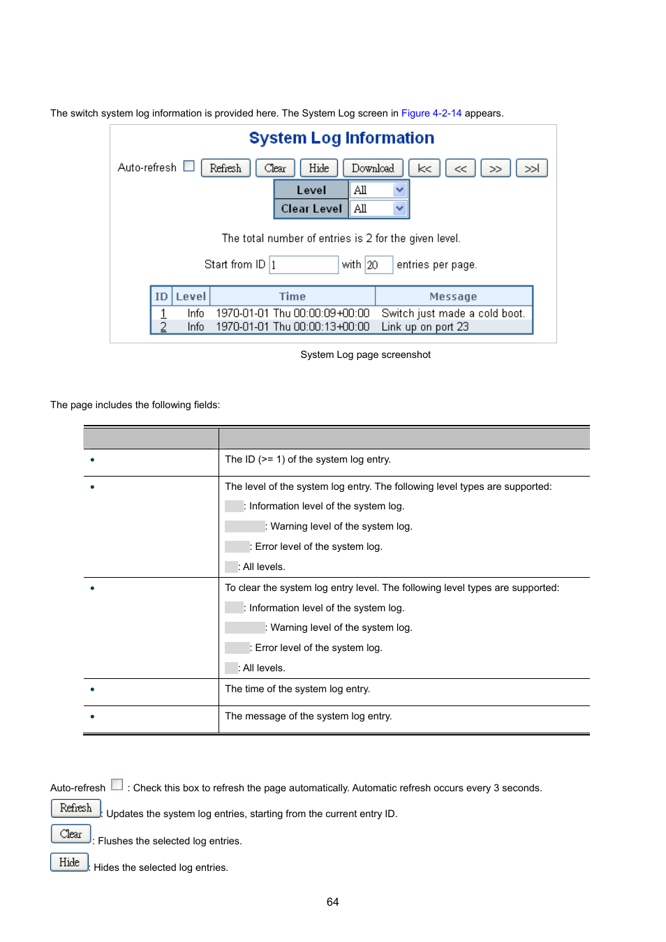 11 system log | PLANET XGSW-28040 User Manual | Page 64 / 574