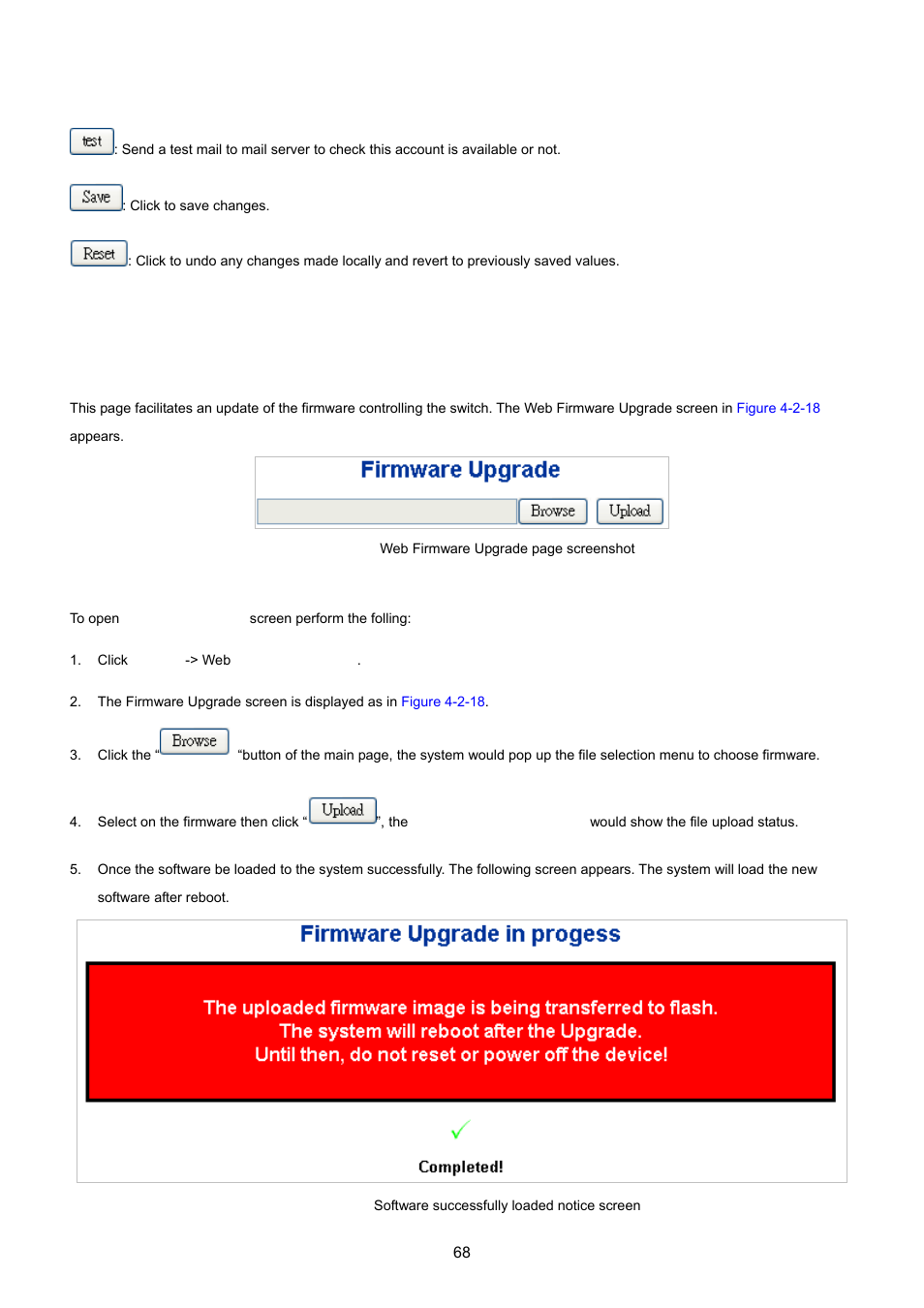 15 web firmware upgrade | PLANET XGSW-28040 User Manual | Page 68 / 574