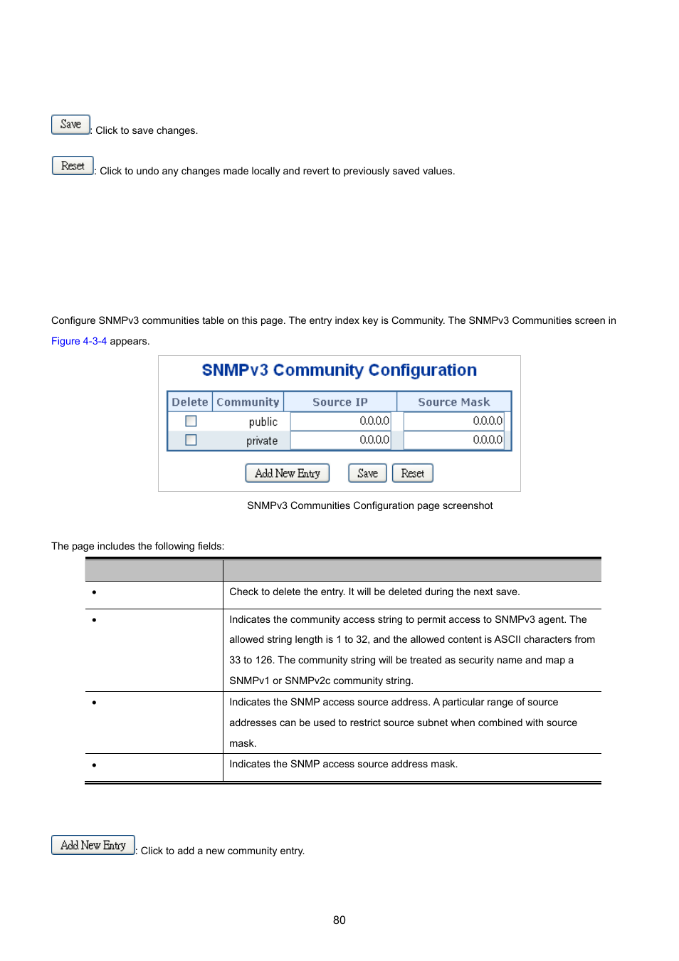 5 snmpv3 configuration, 1 snmpv3 communities | PLANET XGSW-28040 User Manual | Page 80 / 574