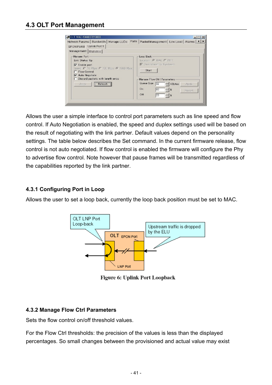 3 olt port management | PLANET EPL-1000 User Manual | Page 41 / 83