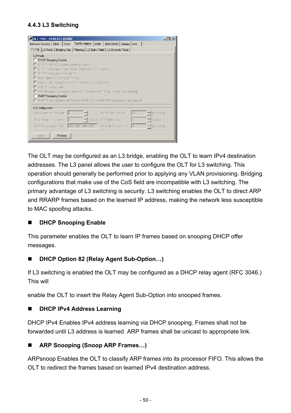 3 l3 switching | PLANET EPL-1000 User Manual | Page 50 / 83