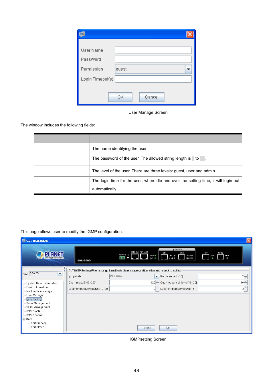 5 igmpsetting | PLANET EPL-2000 User Manual | Page 48 / 81