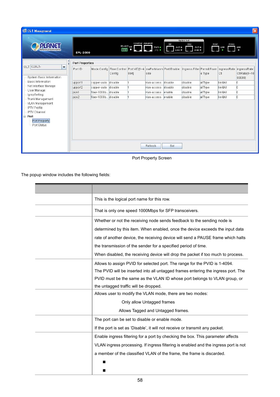 PLANET EPL-2000 User Manual | Page 58 / 81