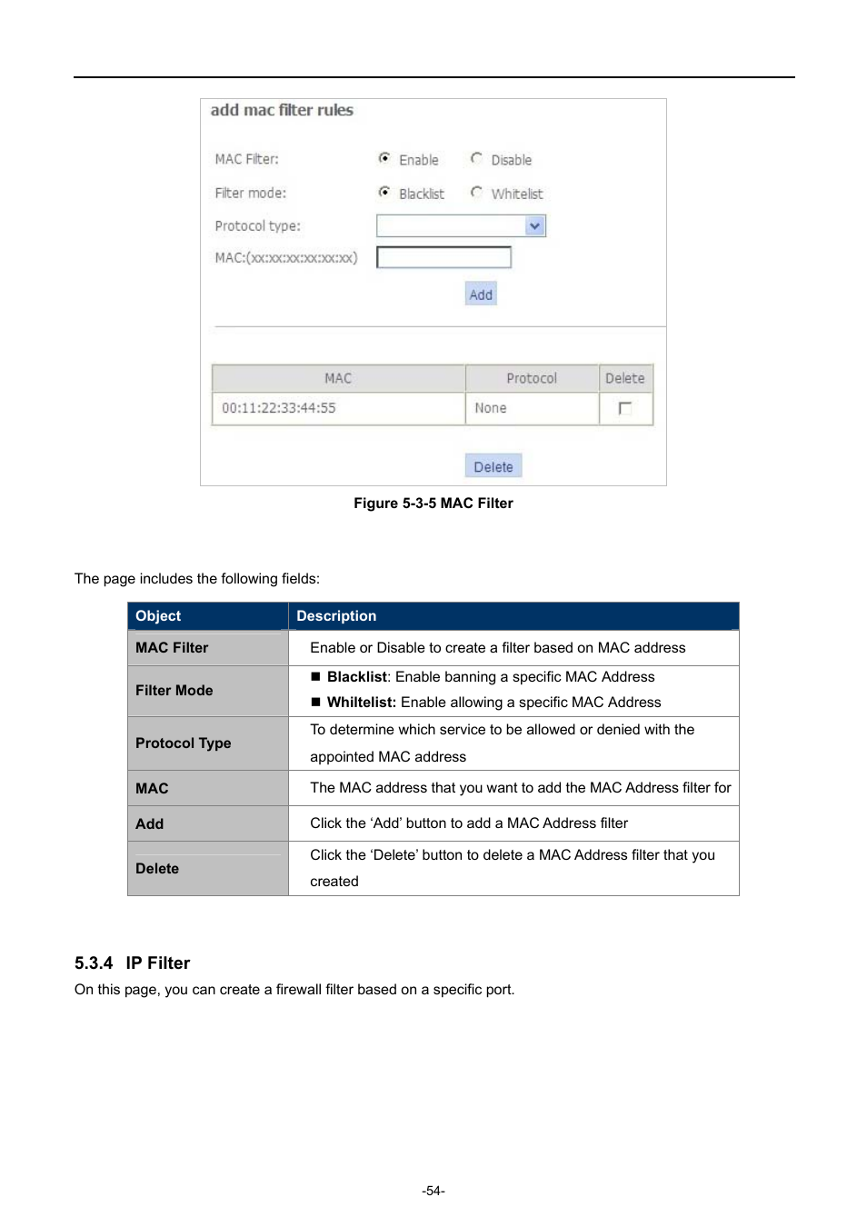 4 ip filter, Ip filter | PLANET EPN-402NV User Manual | Page 60 / 104