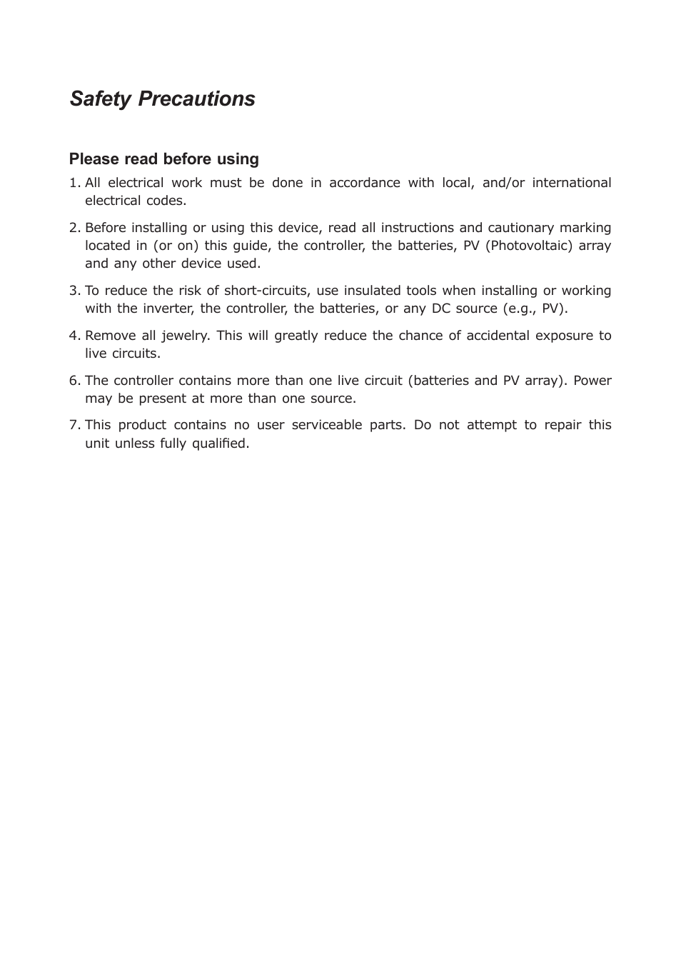 Safety precautions | PLANET BSP-300 User Manual | Page 2 / 11