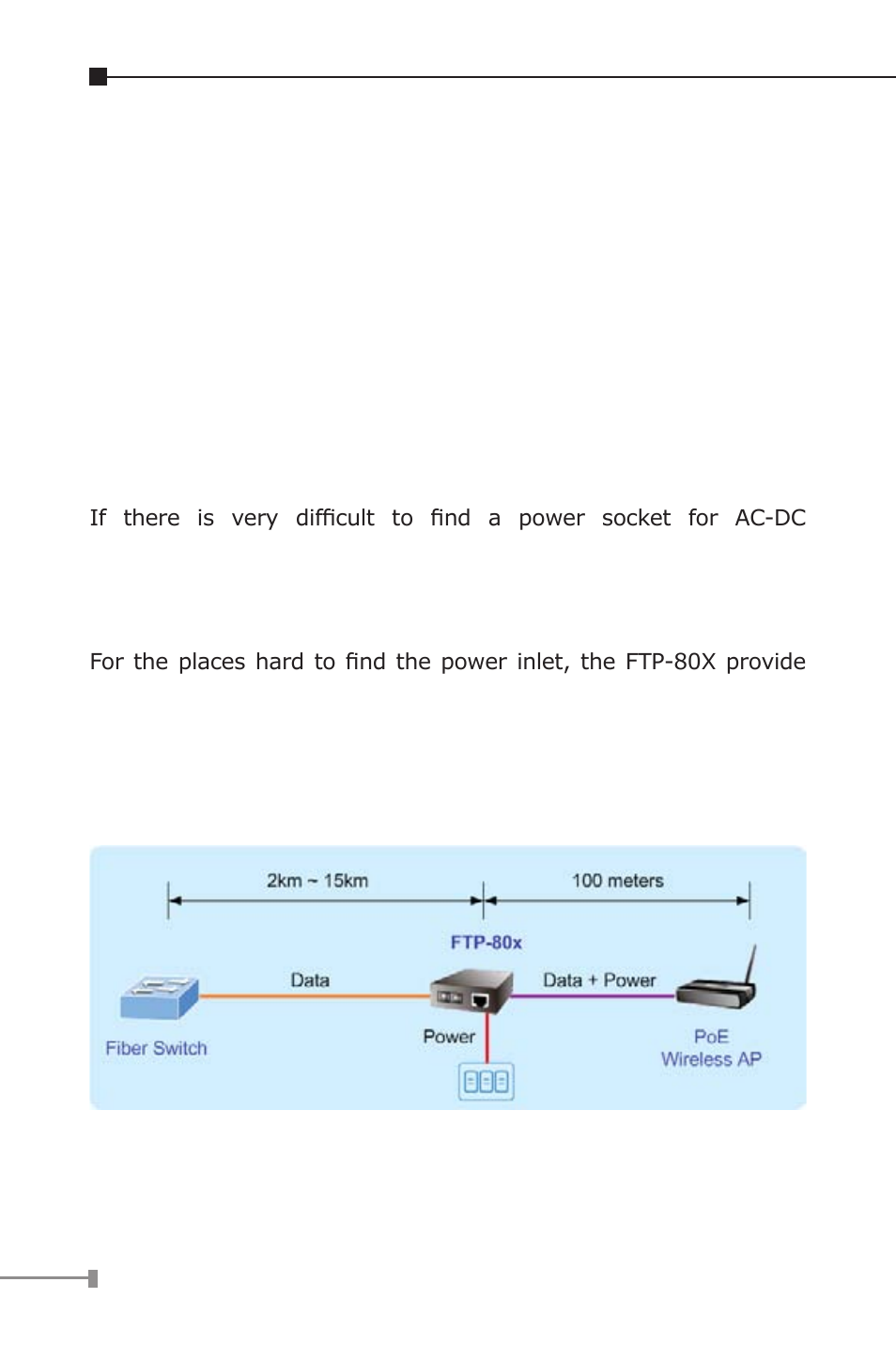 Poe function | PLANET FTP-802 User Manual | Page 15 / 22