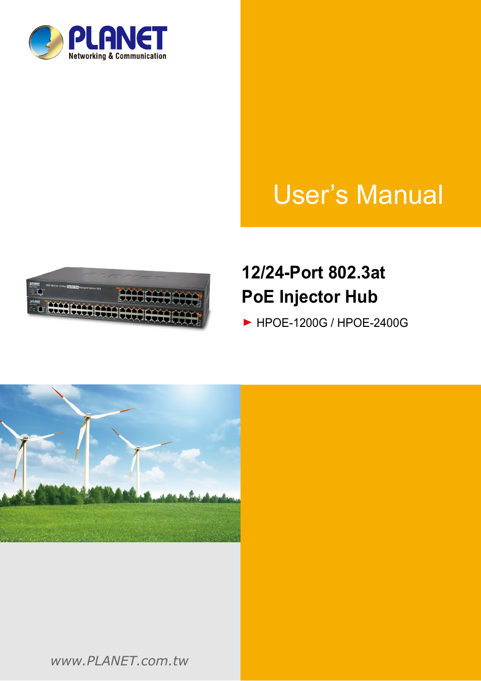 PLANET HPOE-1200G User Manual | 58 pages
