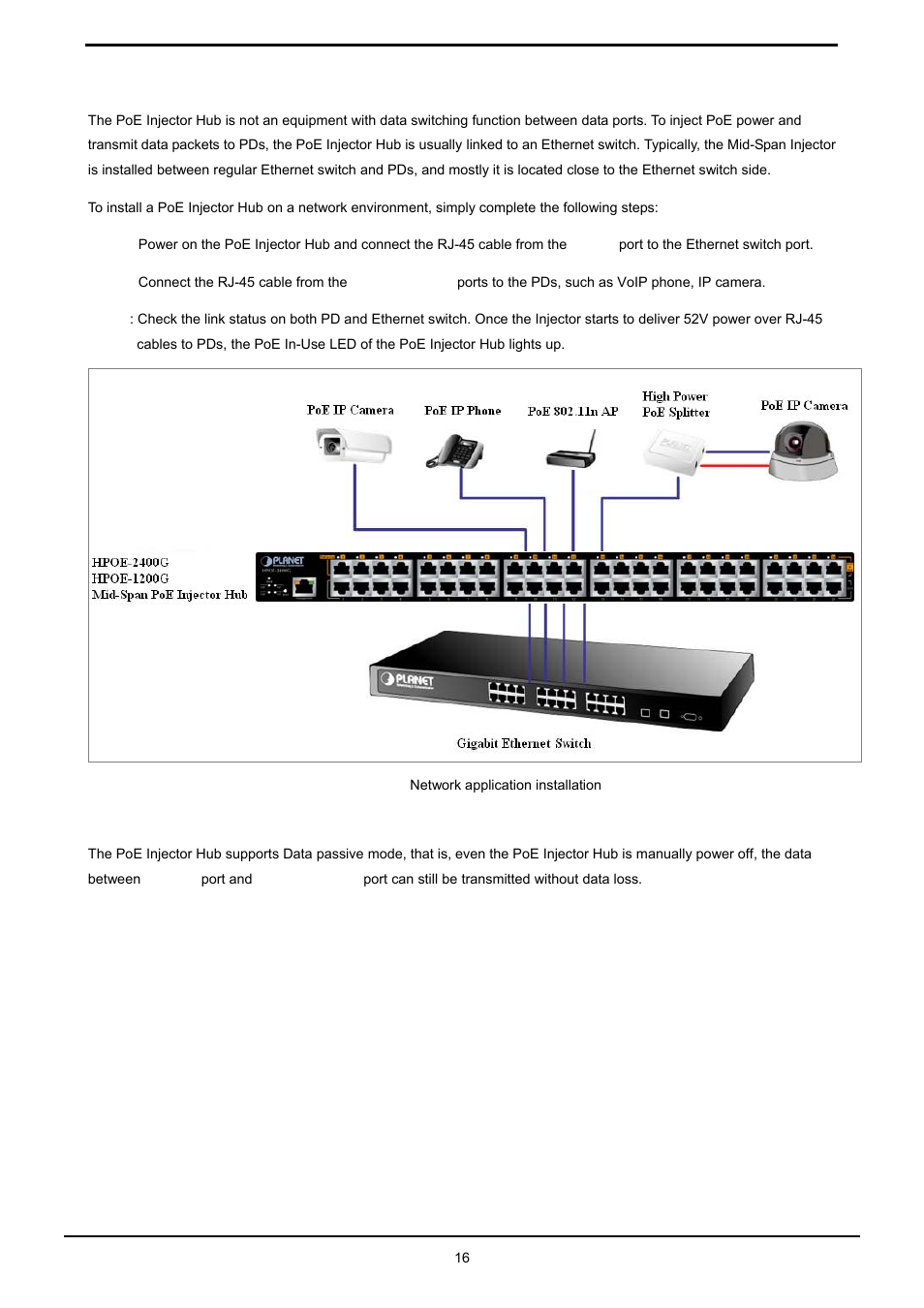 3 network application installation | PLANET HPOE-1200G User Manual | Page 16 / 58