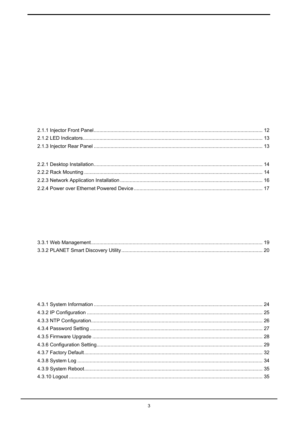 PLANET HPOE-1200G User Manual | Page 3 / 58