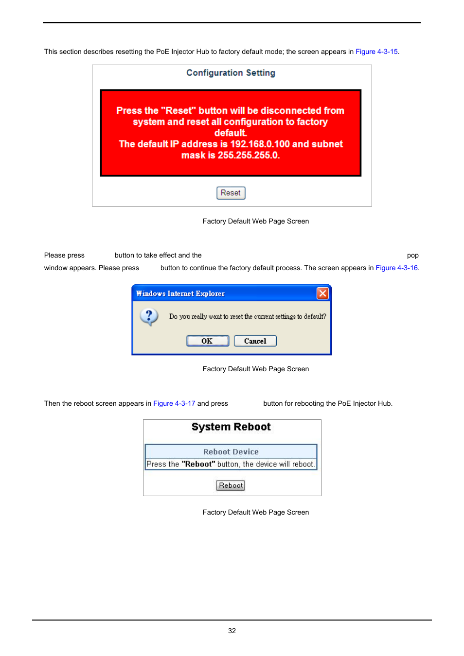 7 factory default | PLANET HPOE-1200G User Manual | Page 32 / 58