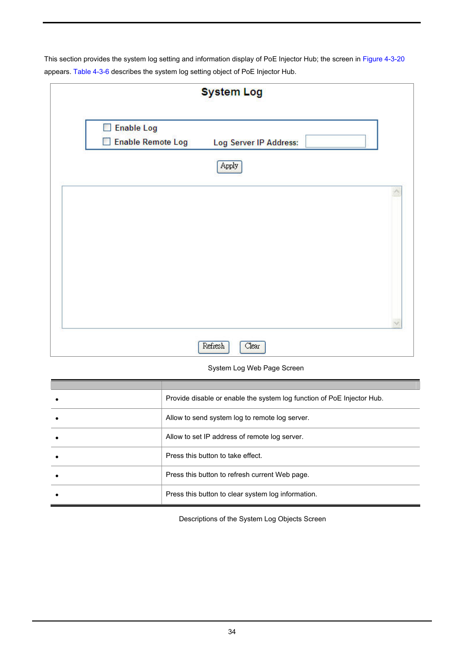 8 system log | PLANET HPOE-1200G User Manual | Page 34 / 58