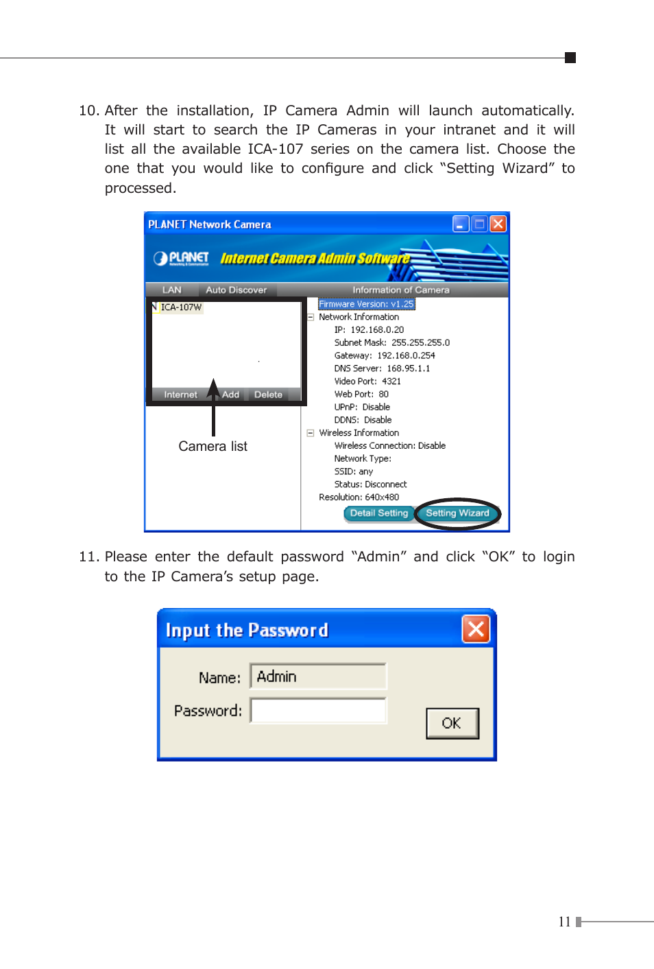 PLANET ICA-107P User Manual | Page 11 / 32