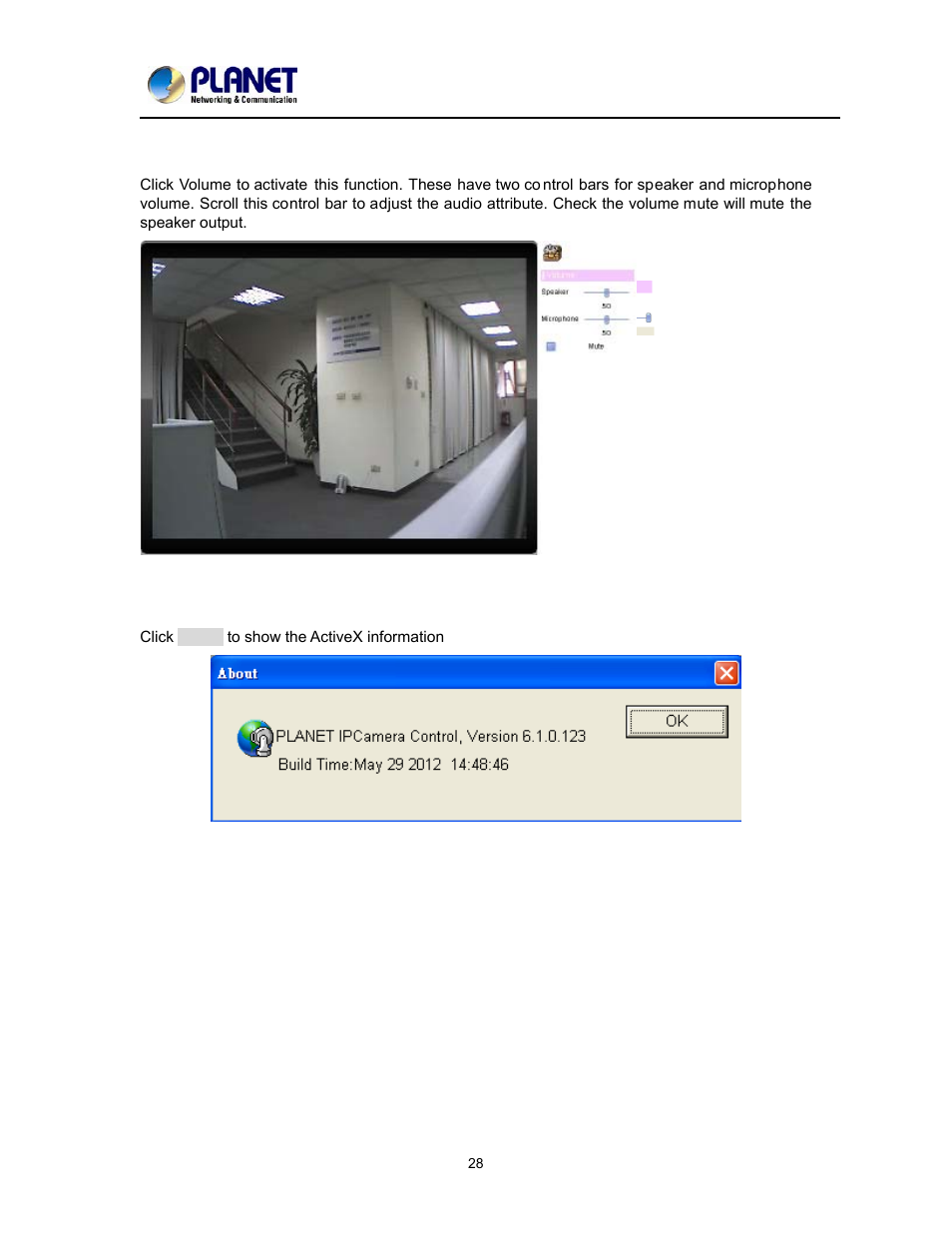 Volume, About | PLANET ICA-2200 User Manual | Page 34 / 95