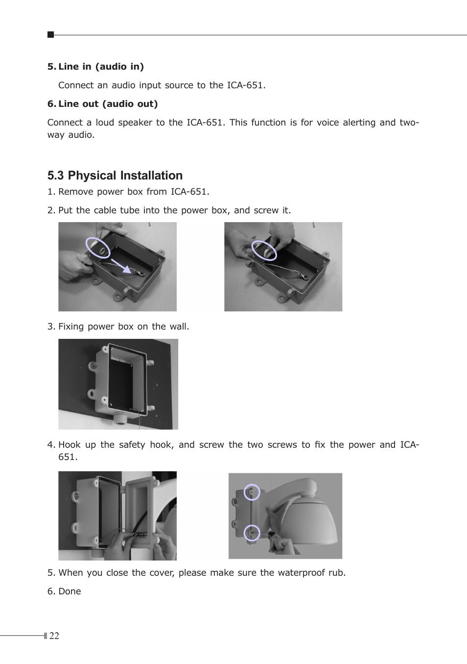 3 physical installation | PLANET ICA-230 User Manual | Page 22 / 36