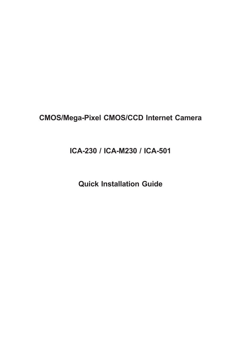 PLANET ICA-230 User Manual | 20 pages