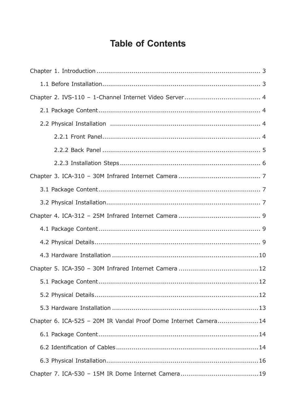 PLANET ICA-310 User Manual | Page 2 / 40