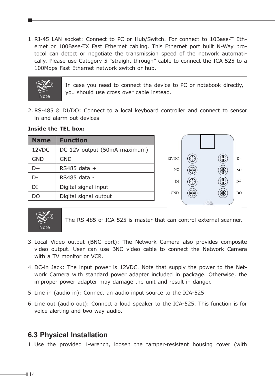 3 physical installation | PLANET ICA-310 User Manual | Page 14 / 32