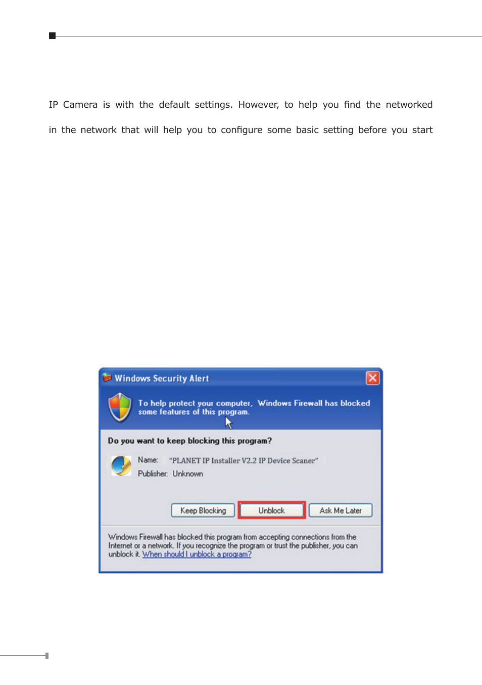 Chapter 3. camera windows utility, 1 ip assignment | PLANET ICA-3250V User Manual | Page 26 / 32