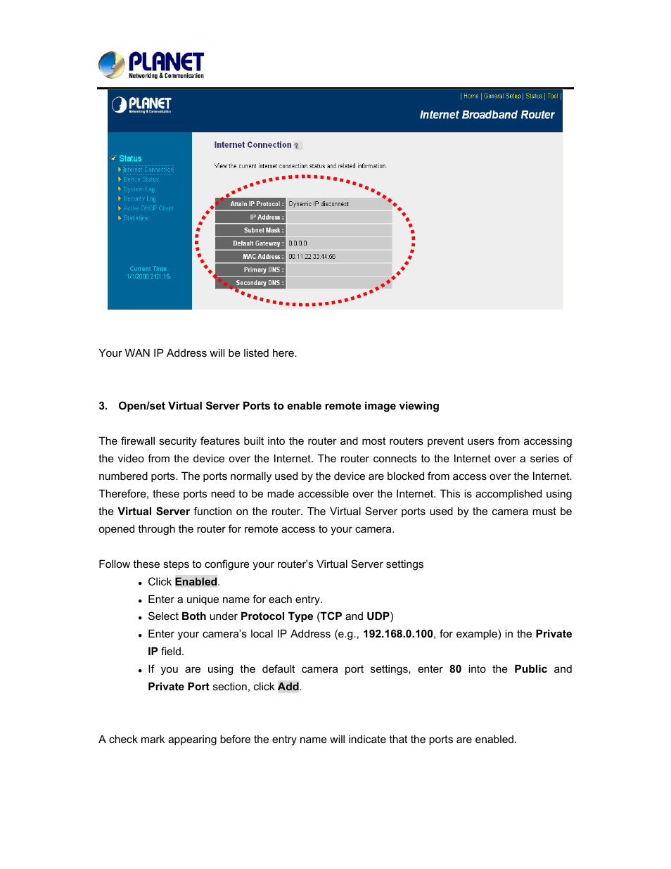 User’s manual of ica-3250v | PLANET ICA-3250V User Manual | Page 74 / 80