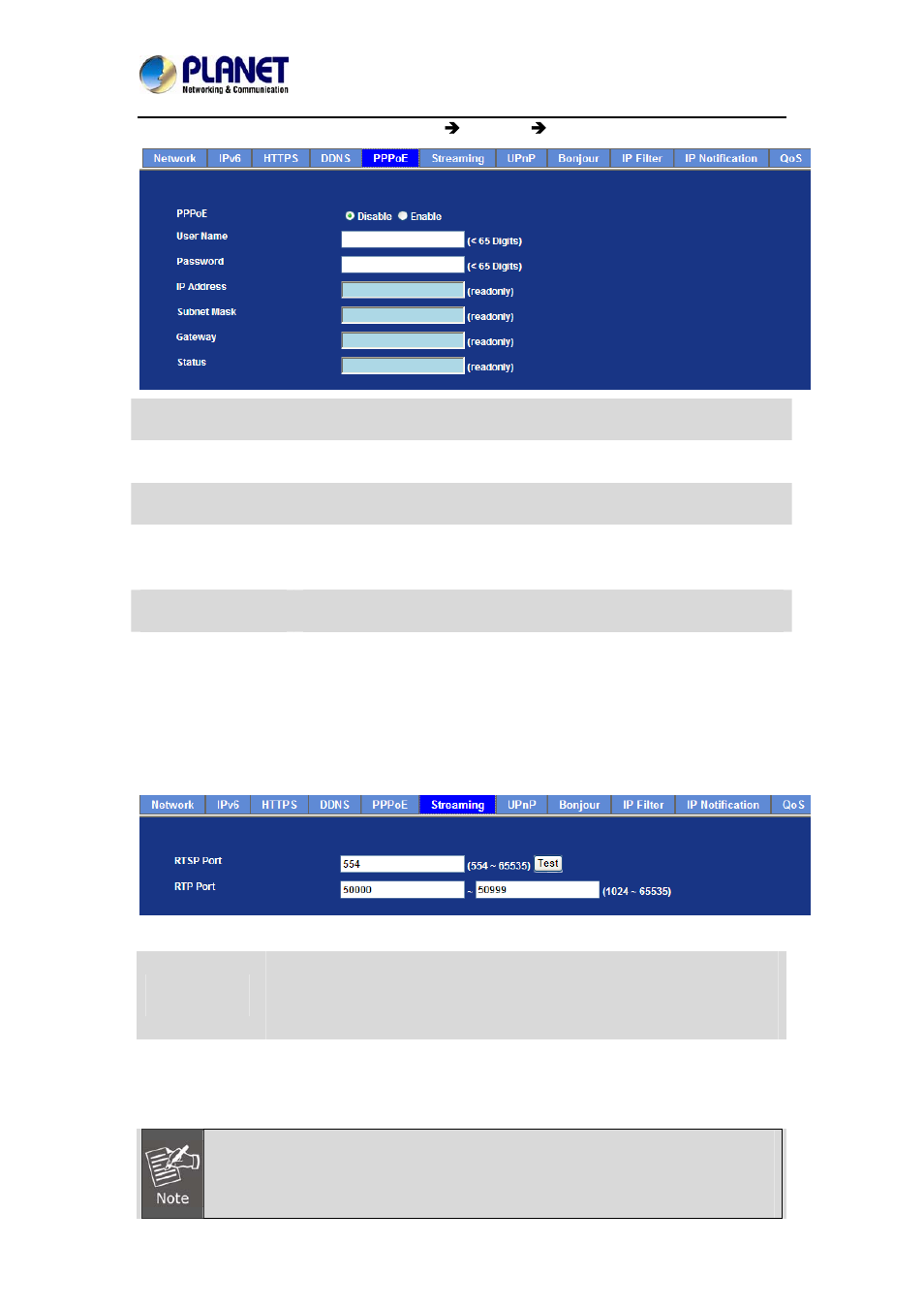 6 streaming | PLANET ICA-3260 User Manual | Page 39 / 88