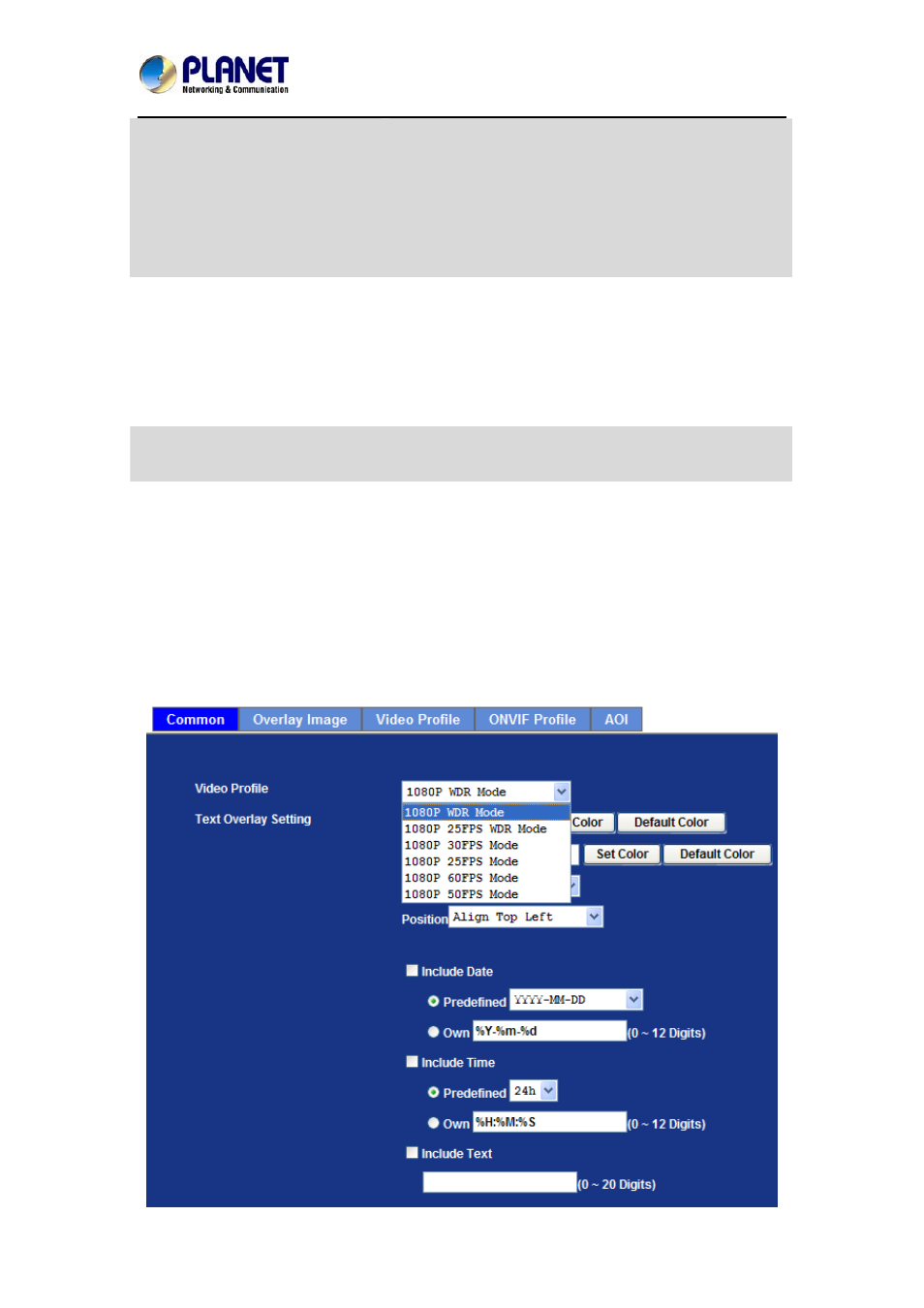 8 video configuration, 1 common | PLANET ICA-3260 User Manual | Page 52 / 88