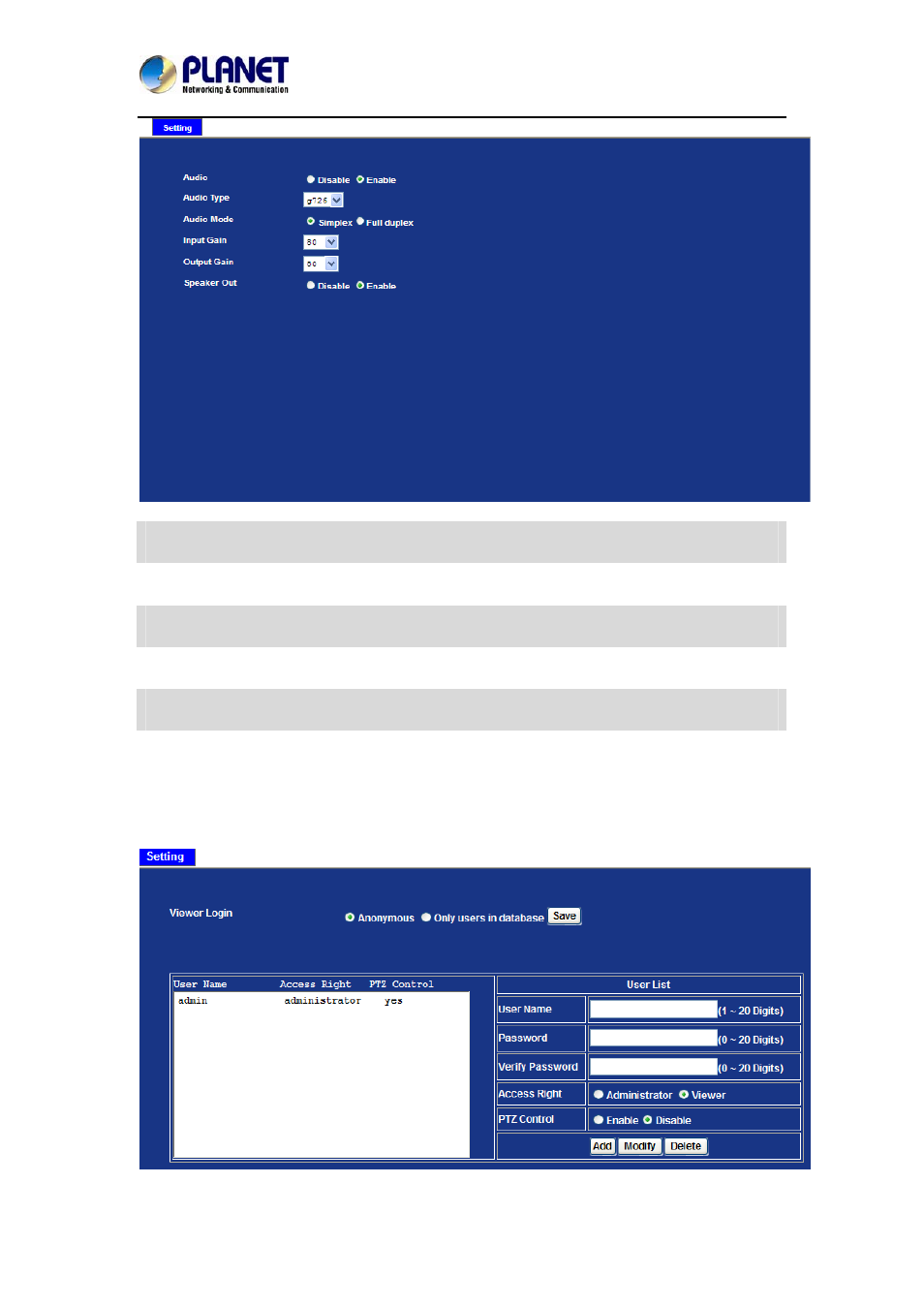 10 user configuration | PLANET ICA-3260 User Manual | Page 58 / 88