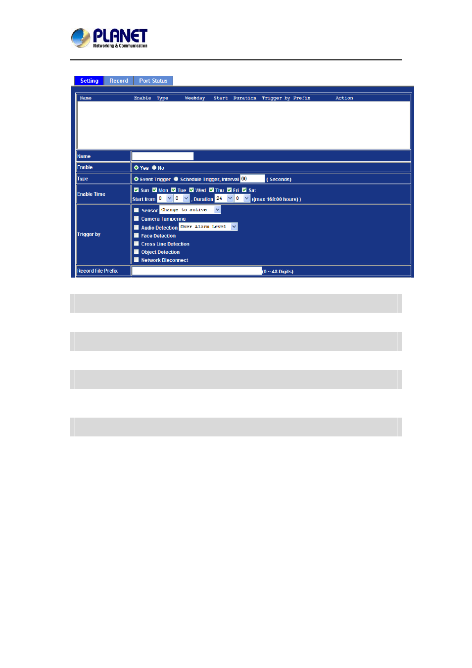 1 setting | PLANET ICA-3260 User Manual | Page 72 / 88