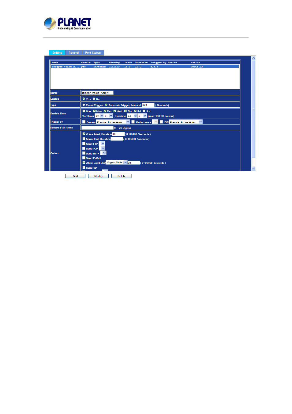 2 record | PLANET ICA-3260 User Manual | Page 75 / 88