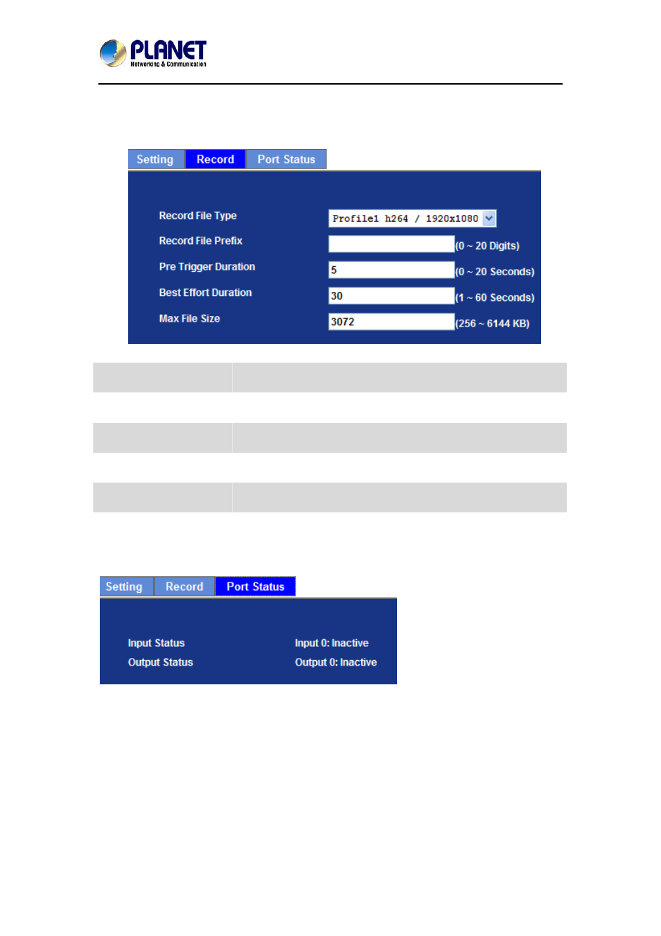 3 port status | PLANET ICA-3260 User Manual | Page 76 / 88