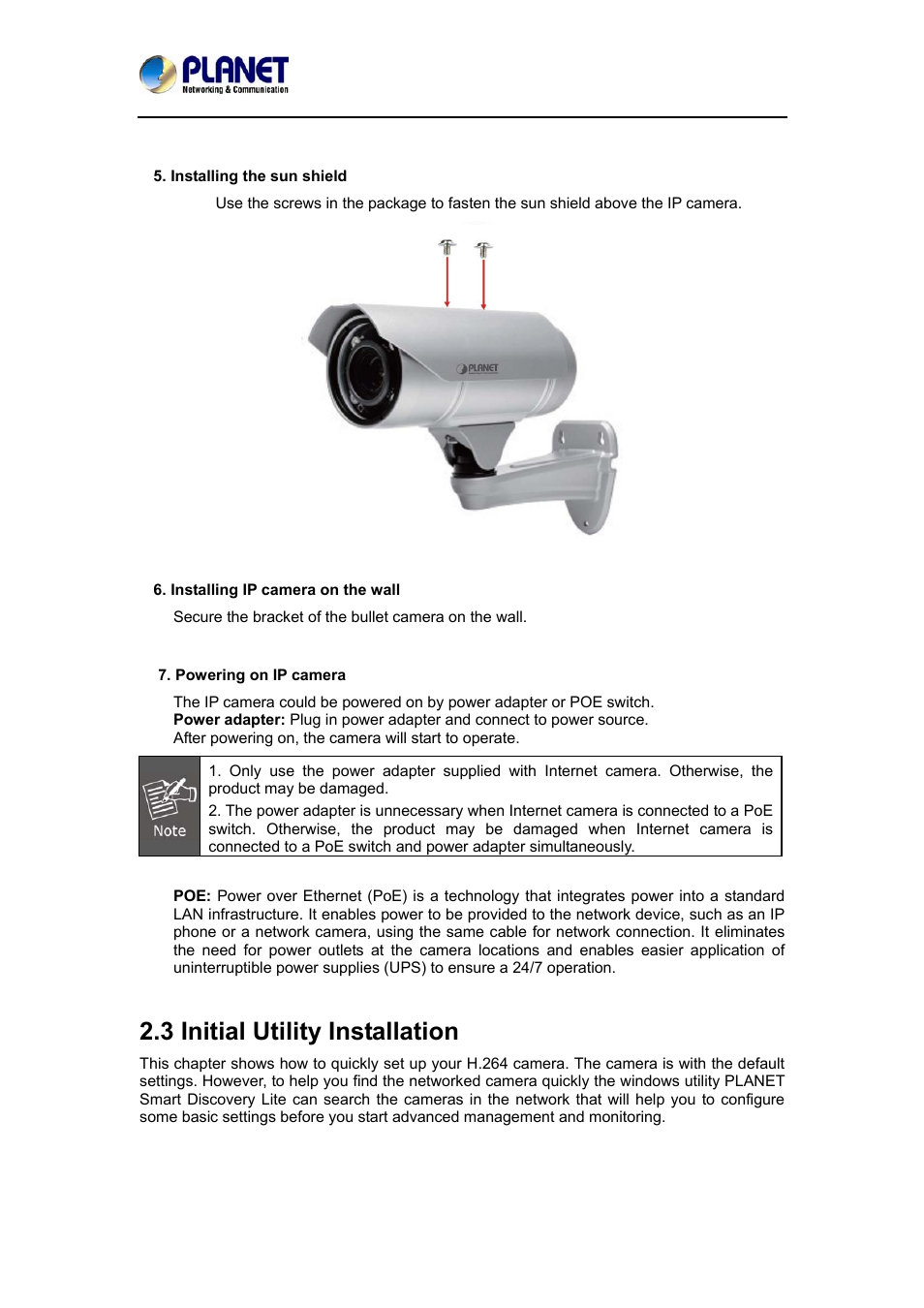 3 initial utility installation | PLANET ICA-3350P User Manual | Page 14 / 67