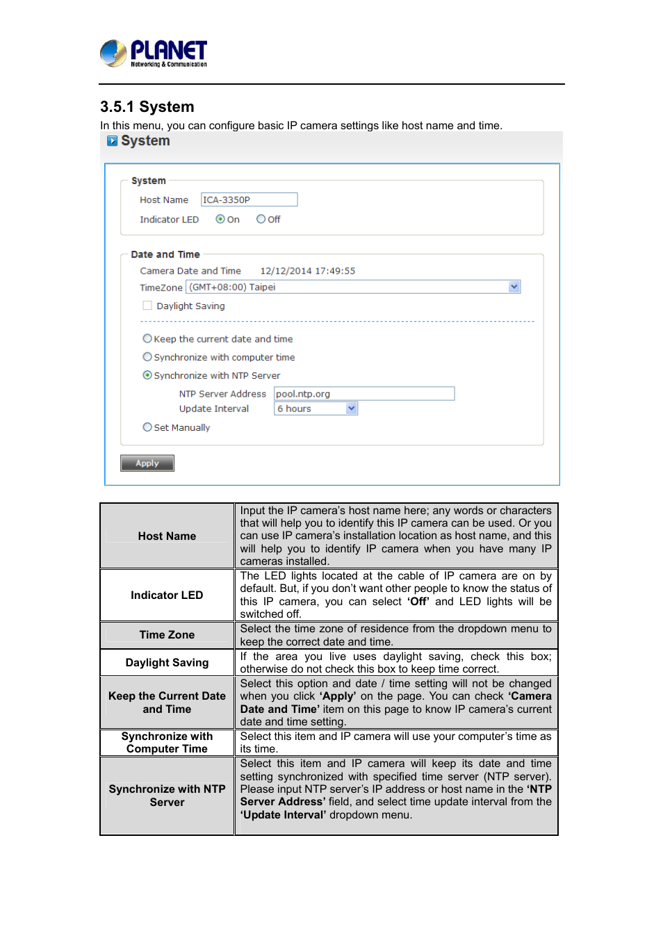 1 system | PLANET ICA-3350P User Manual | Page 30 / 67