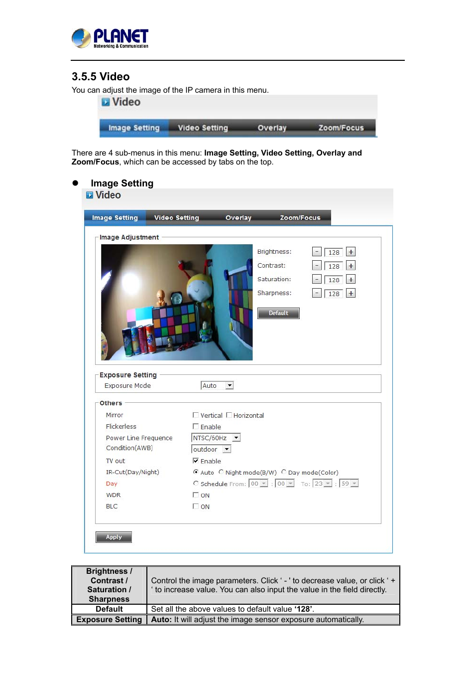 5 video | PLANET ICA-3350P User Manual | Page 37 / 67