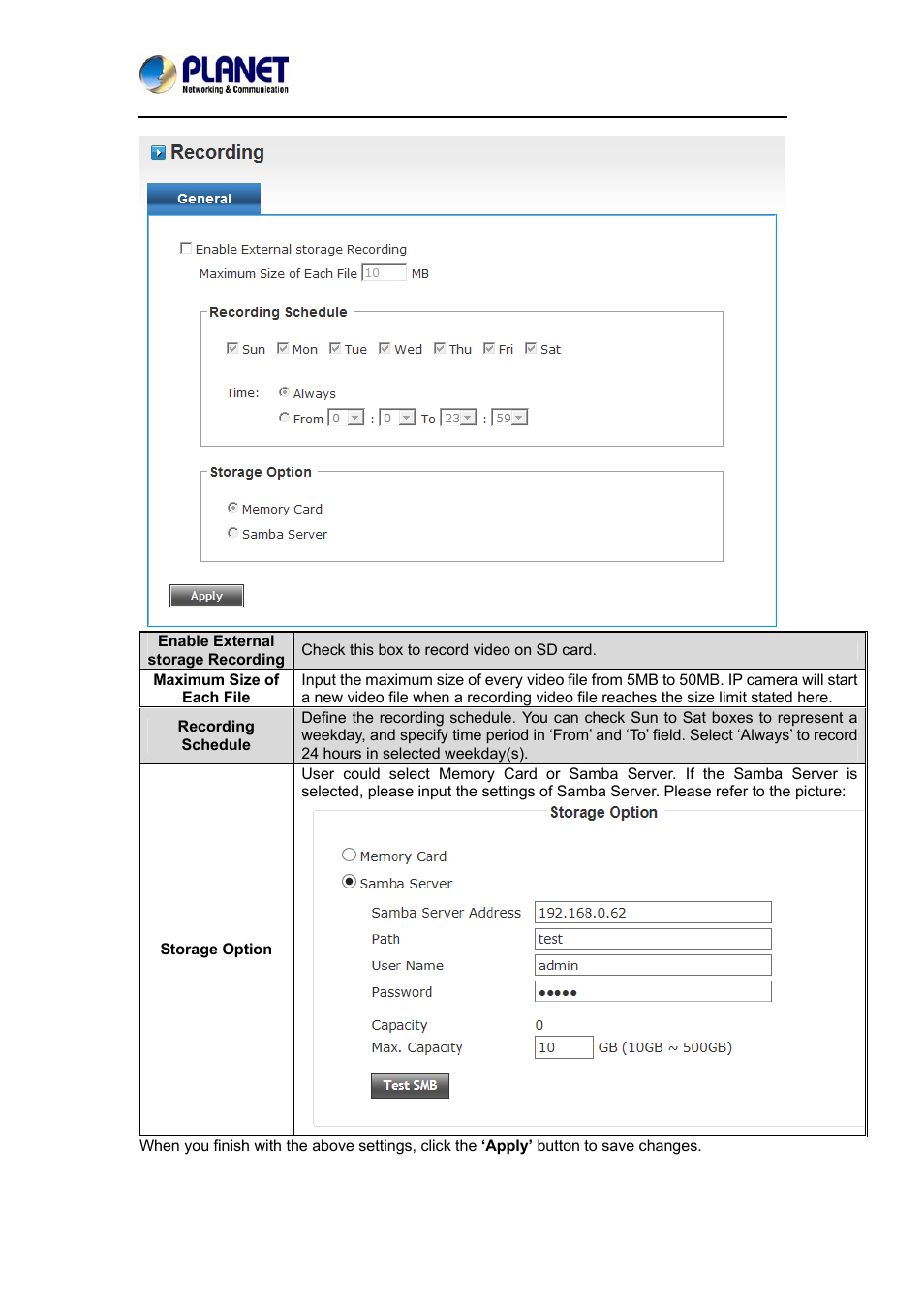 PLANET ICA-3350P User Manual | Page 52 / 67
