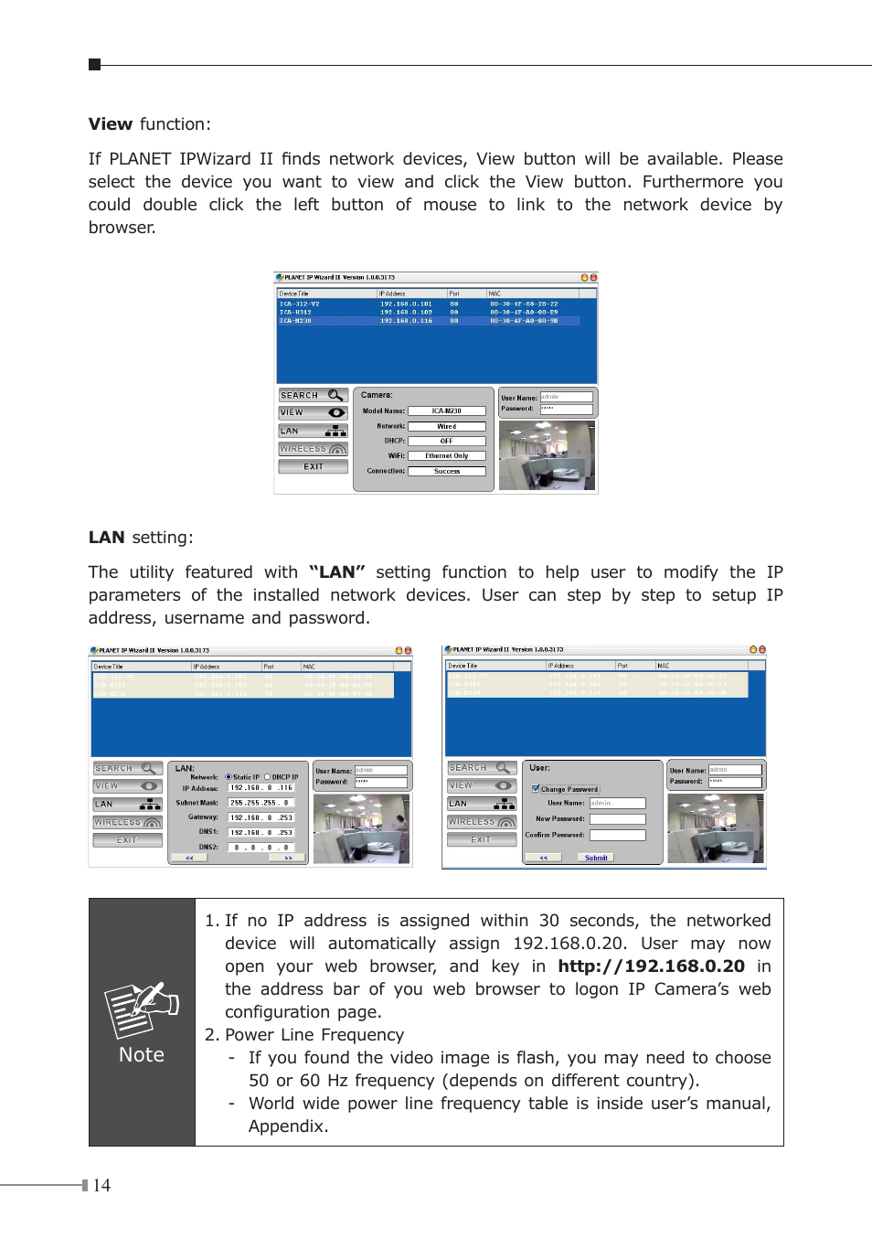 PLANET ICA-3350V User Manual | Page 14 / 16