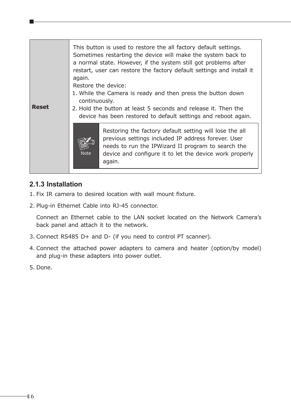 3 installation | PLANET ICA-3350V User Manual | Page 6 / 16