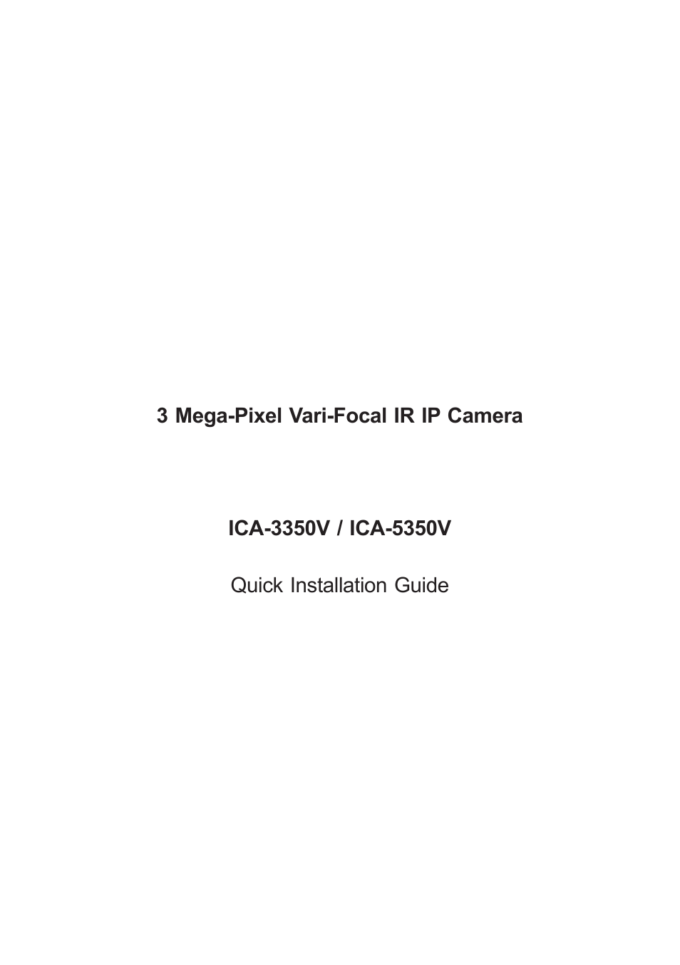 PLANET ICA-3350V User Manual | 12 pages