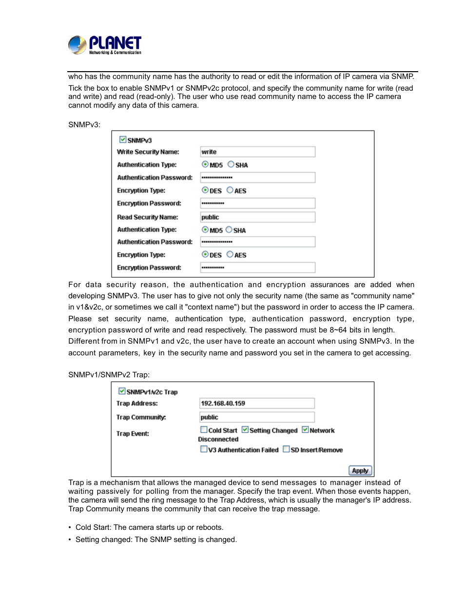 PLANET ICA-3550V User Manual | Page 42 / 81