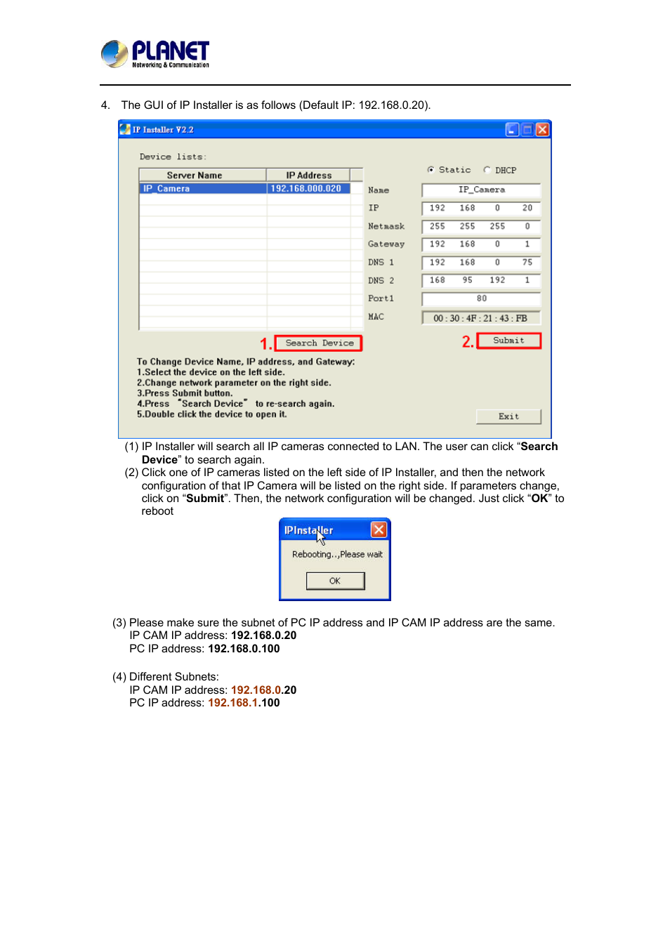PLANET ICA-3550V User Manual | Page 17 / 74