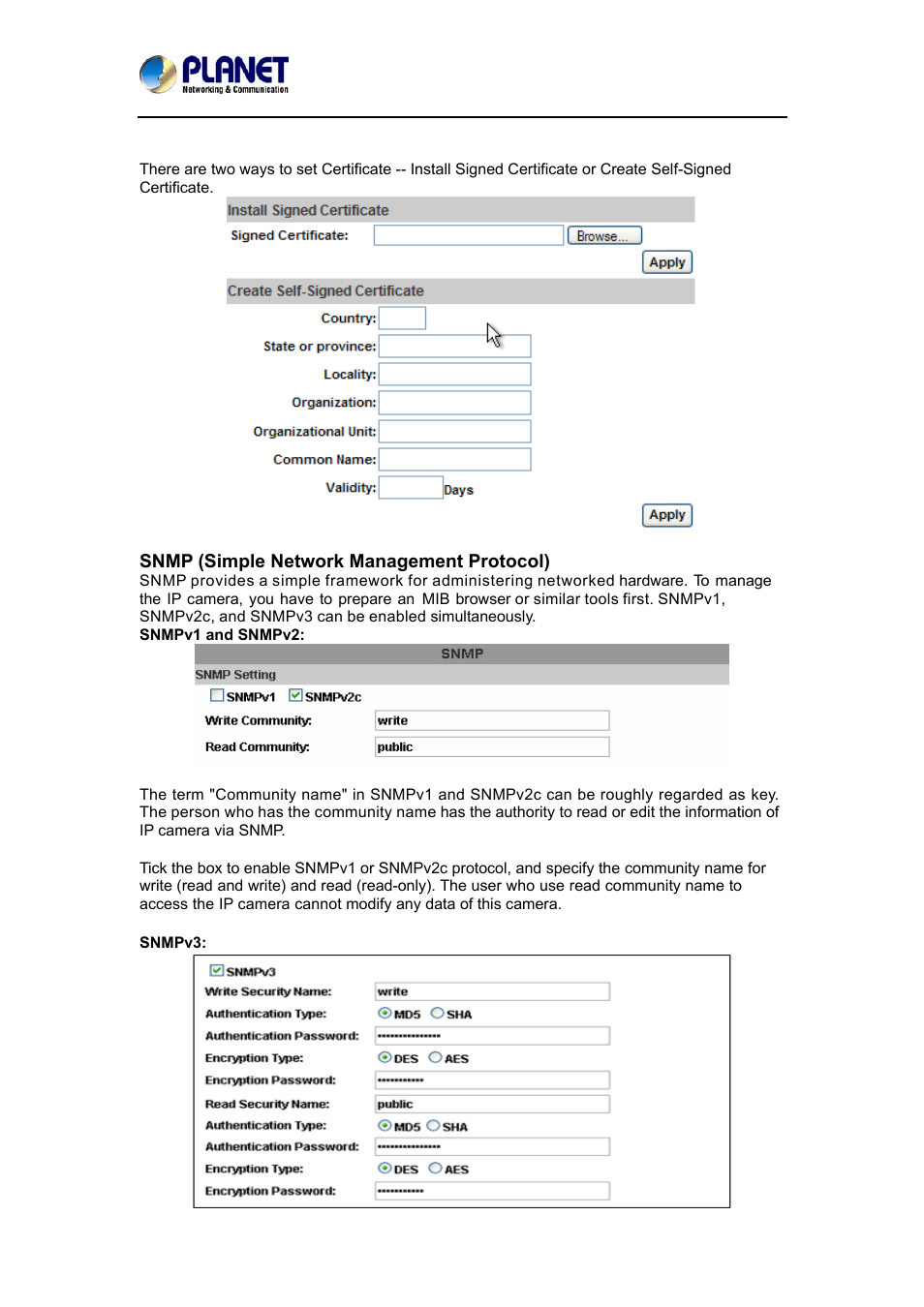 PLANET ICA-3550V User Manual | Page 42 / 74