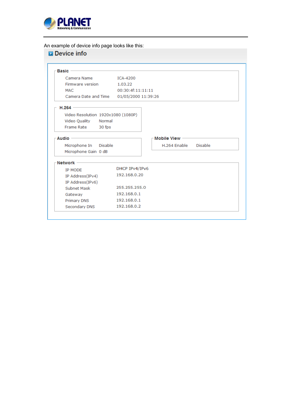 PLANET ICA-4200 User Manual | Page 50 / 60