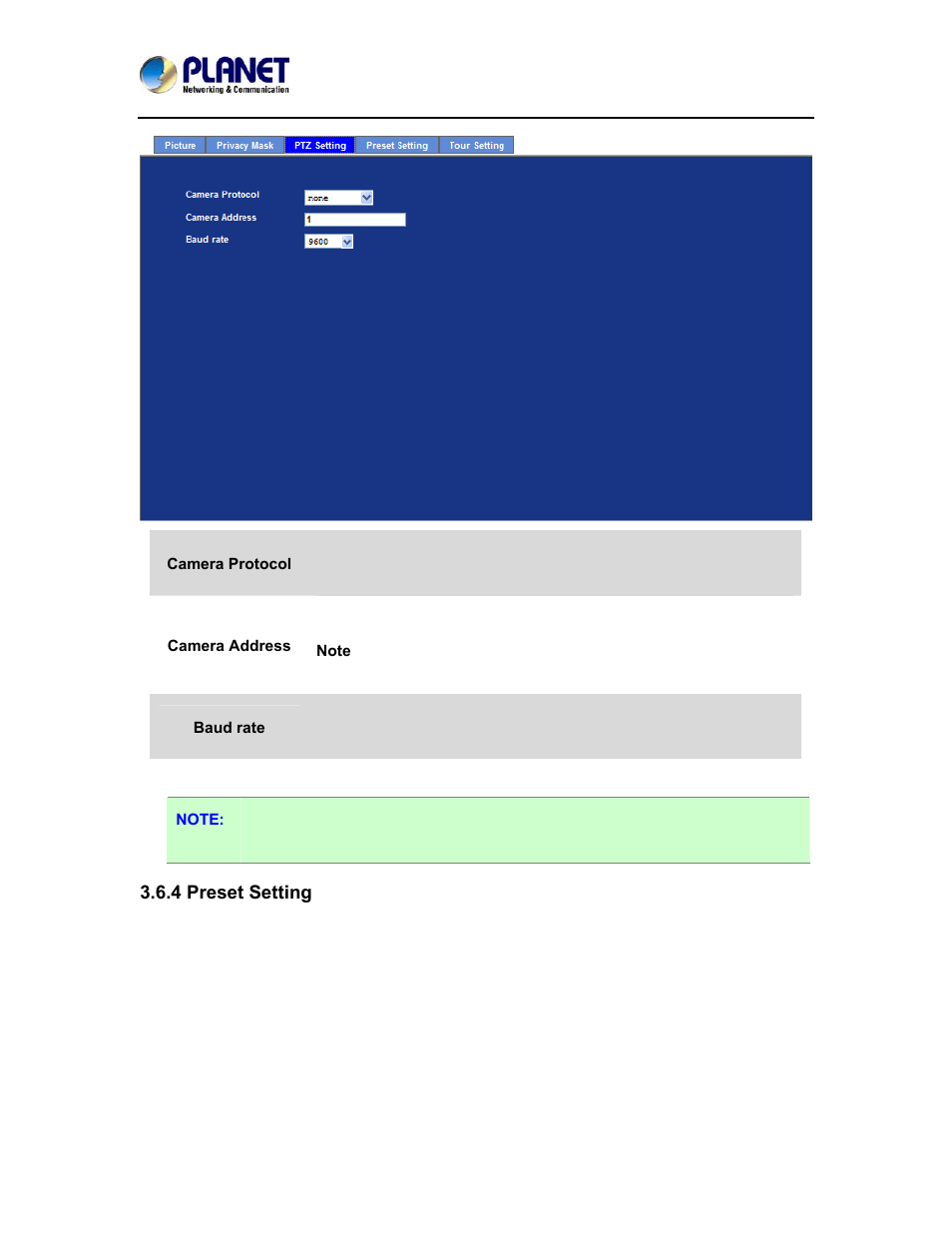 4 preset setting | PLANET ICA-4200V User Manual | Page 56 / 98