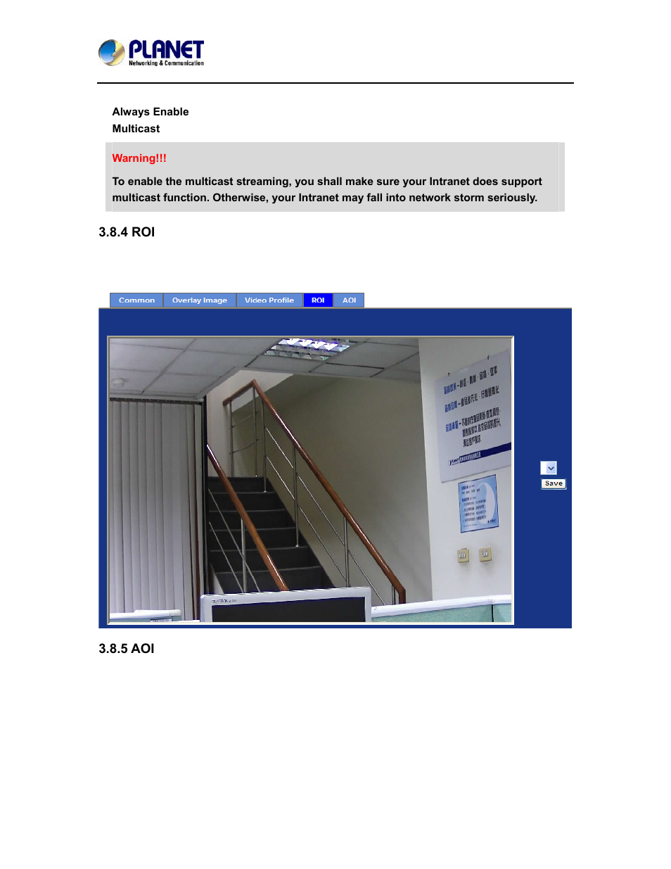 4 roi, 5 aoi | PLANET ICA-4200V User Manual | Page 65 / 98