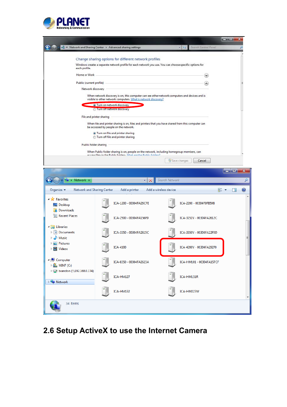 6 setup activex to use the internet camera | PLANET ICA-4200V User Manual | Page 28 / 87