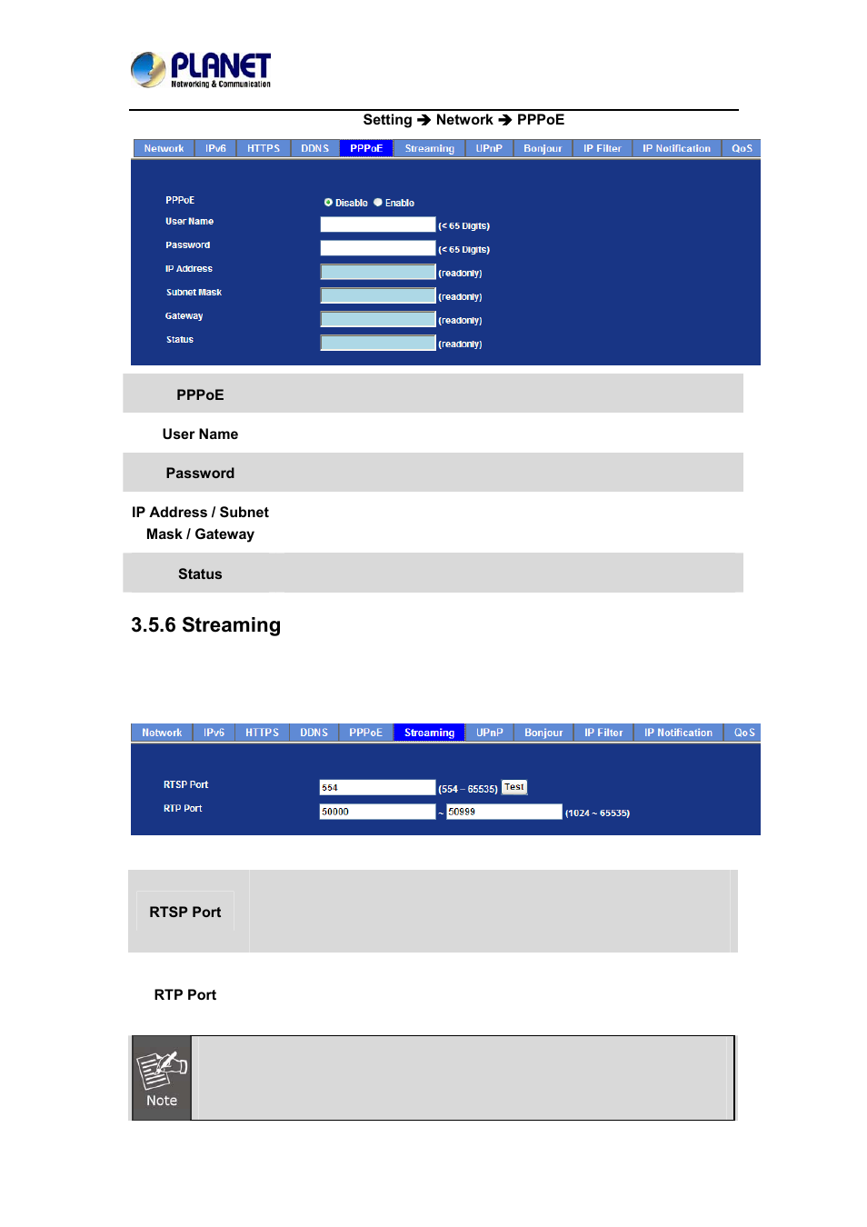 6 streaming | PLANET ICA-4200V User Manual | Page 42 / 87