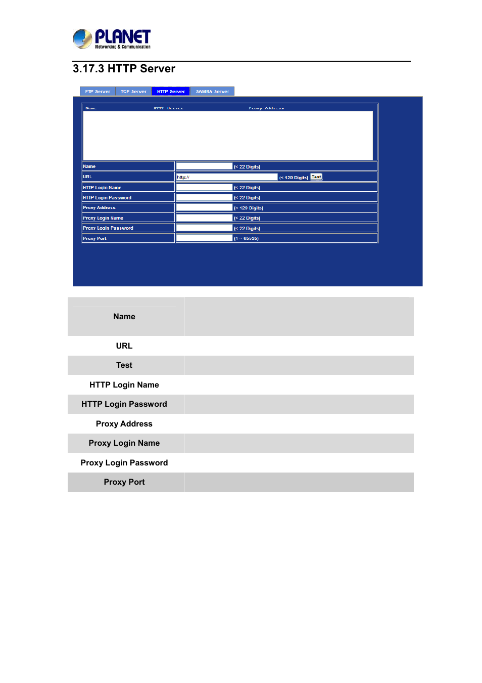 3 http server | PLANET ICA-4200V User Manual | Page 71 / 87