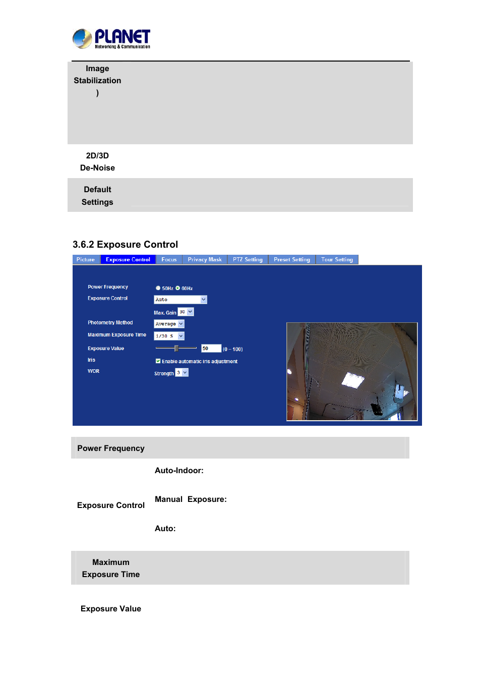 2 exposure control | PLANET ICA-4210P User Manual | Page 47 / 93